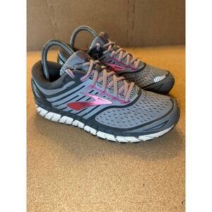 Brooks Ariel 18 Womens Running Shoes Grey Pink Berry 1202711B091 Size 8